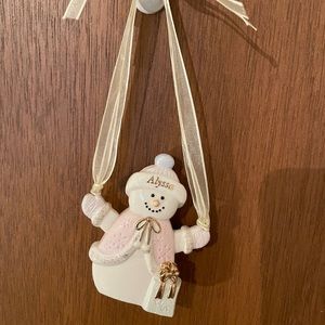 LENOX COLLECTION Personalized Ceramic Holiday Ornament with “Alyssa”